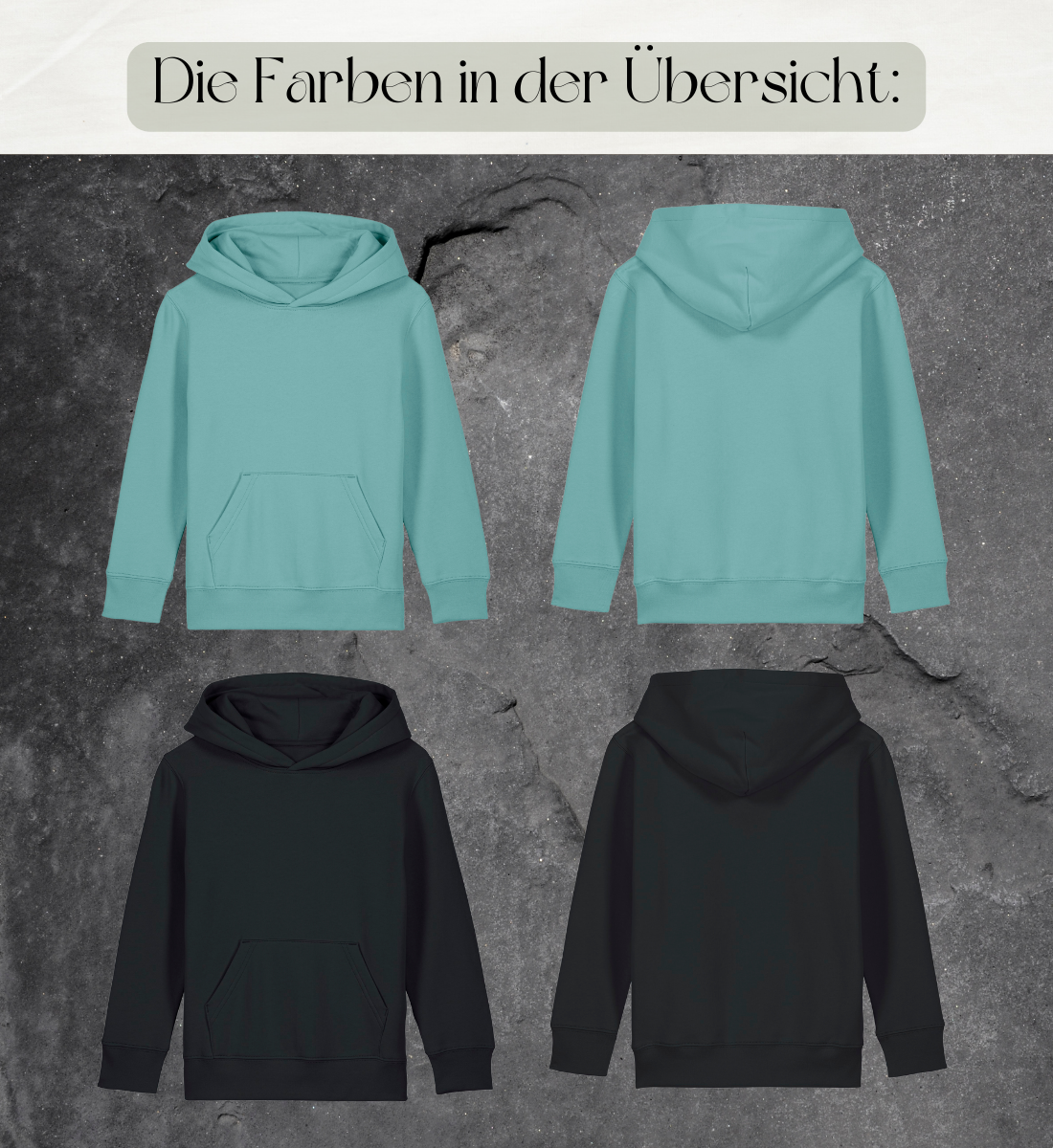 farben l einatmen - ausatmen l nachhaltiger kinder hoodie l yoga hoodie l yoga klamotten kinder l umweltfreundlich und nachhaltig leben