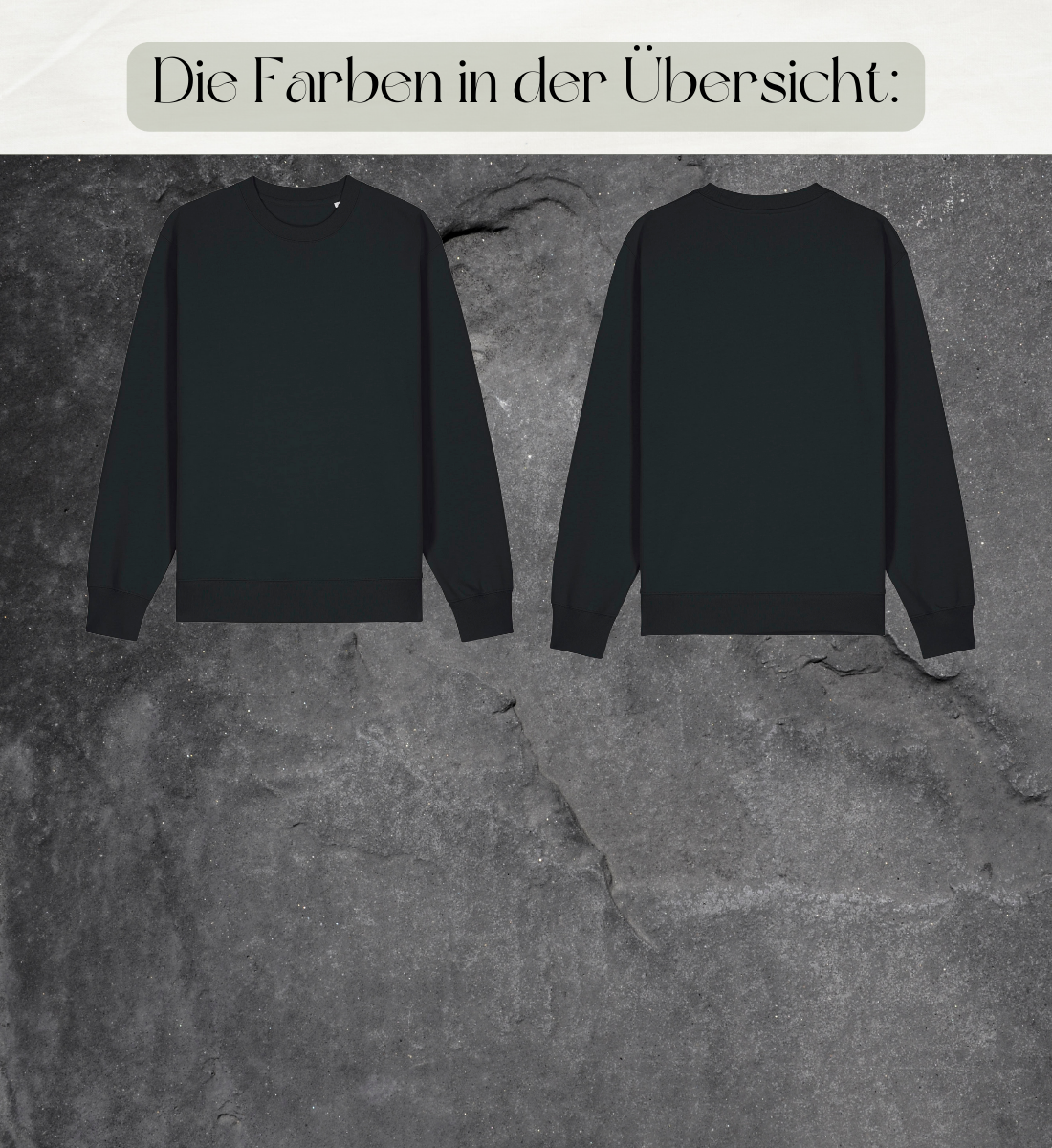 farben l du bist einzigartig l pullover bio-baumwolle l yogawear l ökologische kleidung l umweltfreundlich und ökologisch