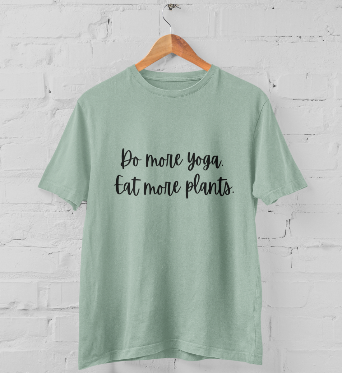 do more yoga l nachhaltiges t-shirt mintgrün l schöne yoga kleidung l ökologisch und umweltfreundlich l umweltfreundliche produkte online shoppen