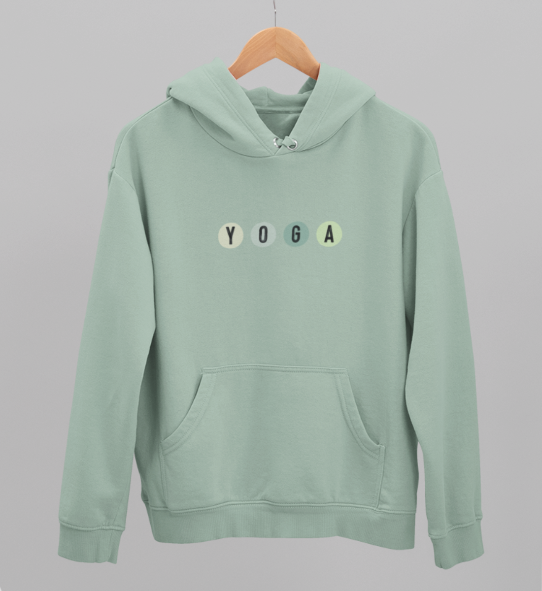 yoga l bio hoodie l yoga bekleidung mintgrün l umweltfreundliche kleidung l bewusst leben dank veganer mode
