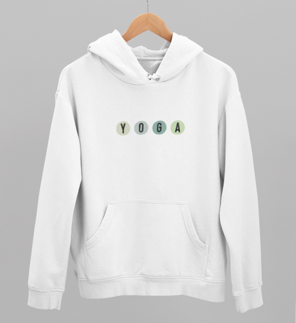 yoga l bio hoodie l yoga bekleidung weiß l umweltfreundliche kleidung l bewusst leben dank veganer mode