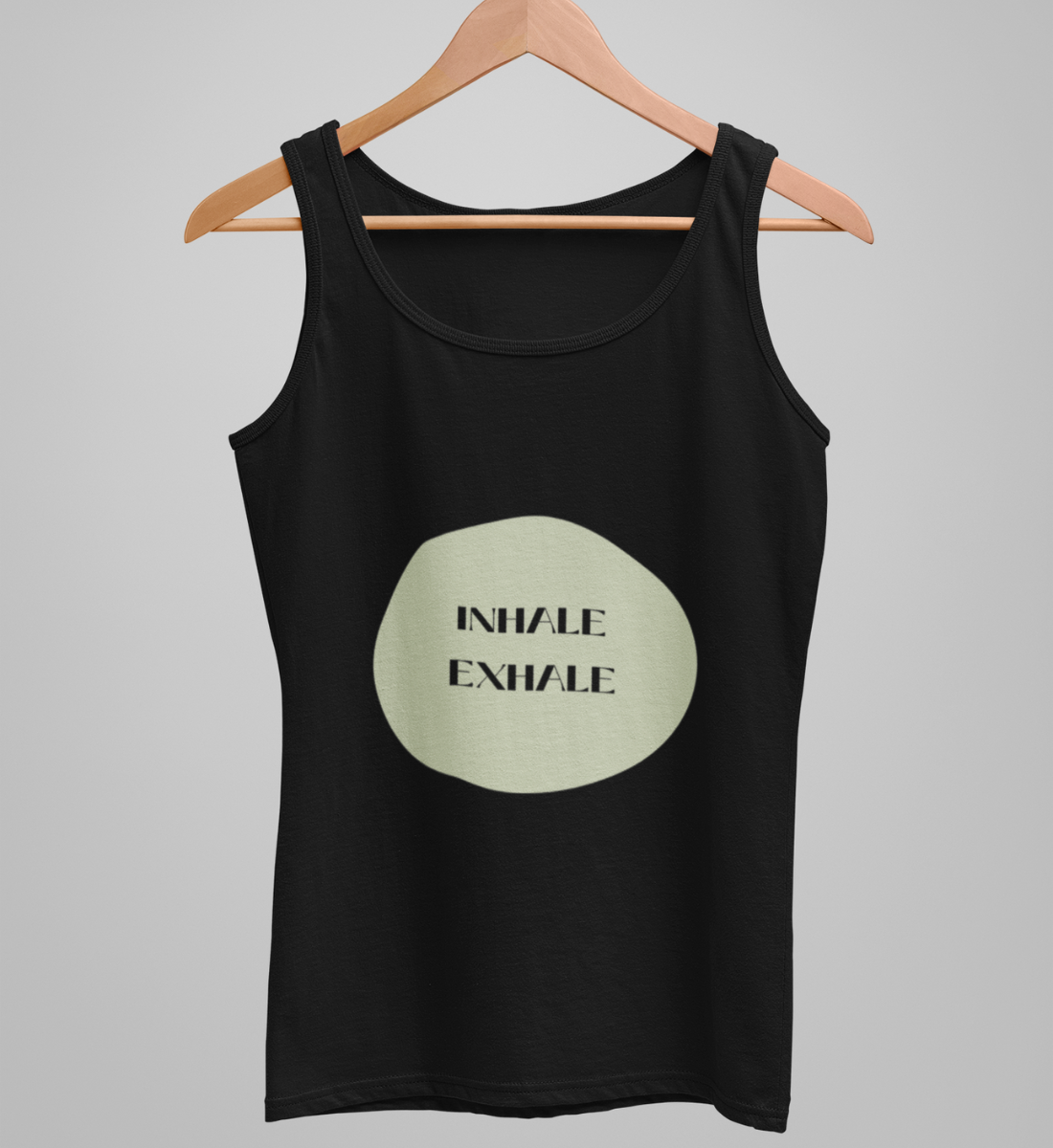 inhale exhale l yoga tank top schwarz l bio top l bio yoga kleidung l umweltfreundliche und vegane mode online shoppen