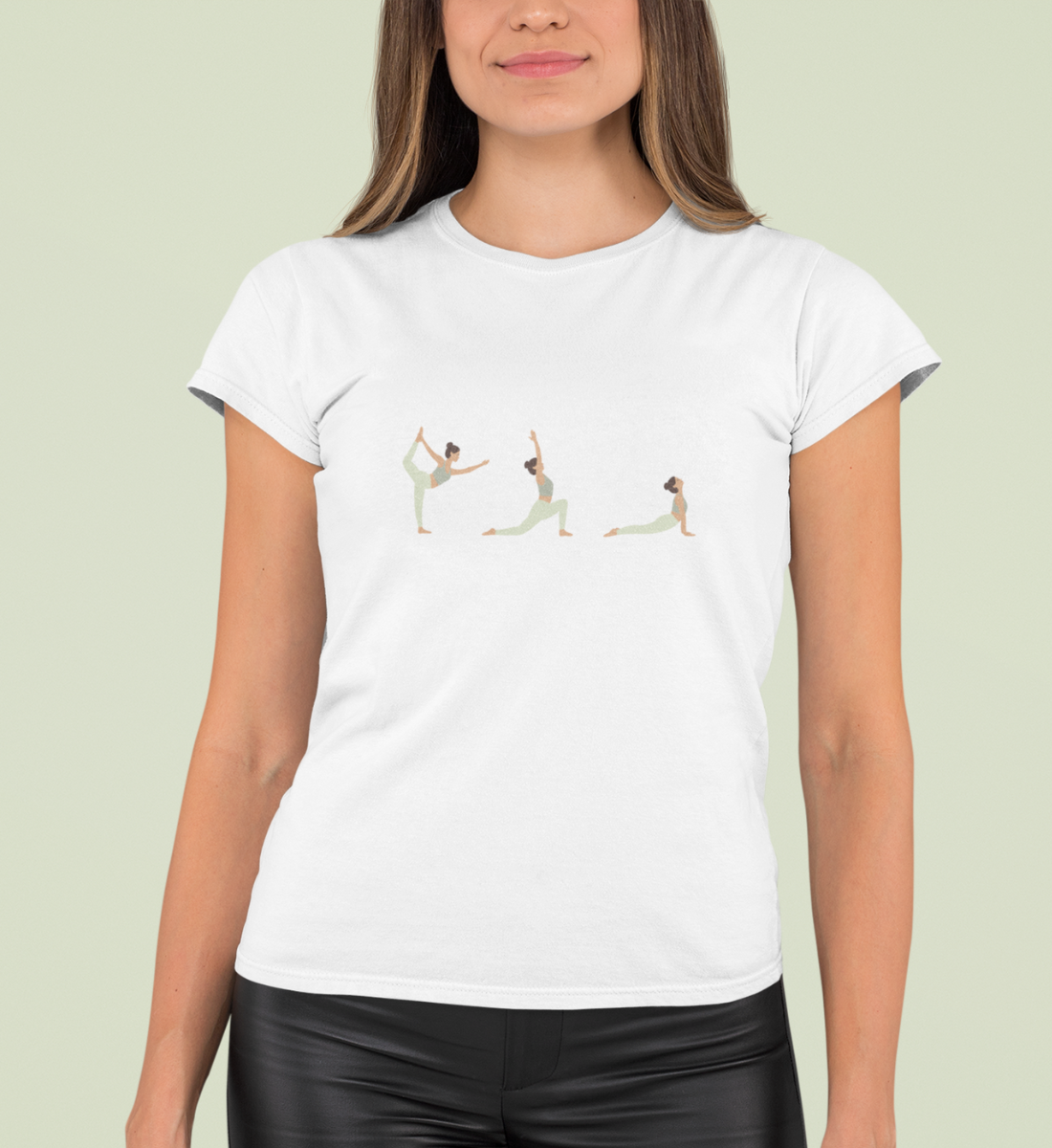 yoga posen l yoga t-shirt l bio t-shirt l ausgefallene yoga kleidung l umweltfreundliche und vegane mode im alltag erleben