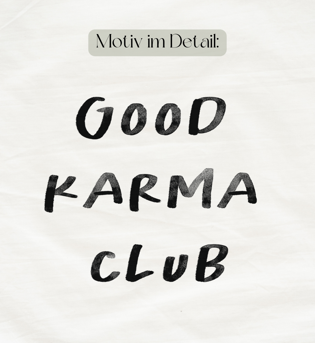 motiv l good karma club l pullover bio-baumwolle l yoga outfit l umweltfreundliche kleidung l bio-baumwolle aus ökologischen materialien