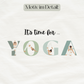 motiv l it's time for yoga l nachhaltiges t-shirt l yoga kleidung bio-baumwolle l nachhaltig einkaufen dank veganer mode