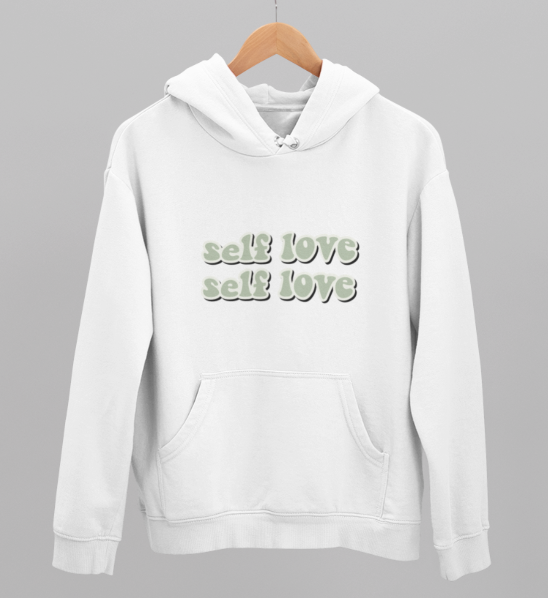 self love l bio pullover weiß l hoodie bio-baumwolle l yoga fashion l nachhaltige mode aus unserem online shop l ökologisch