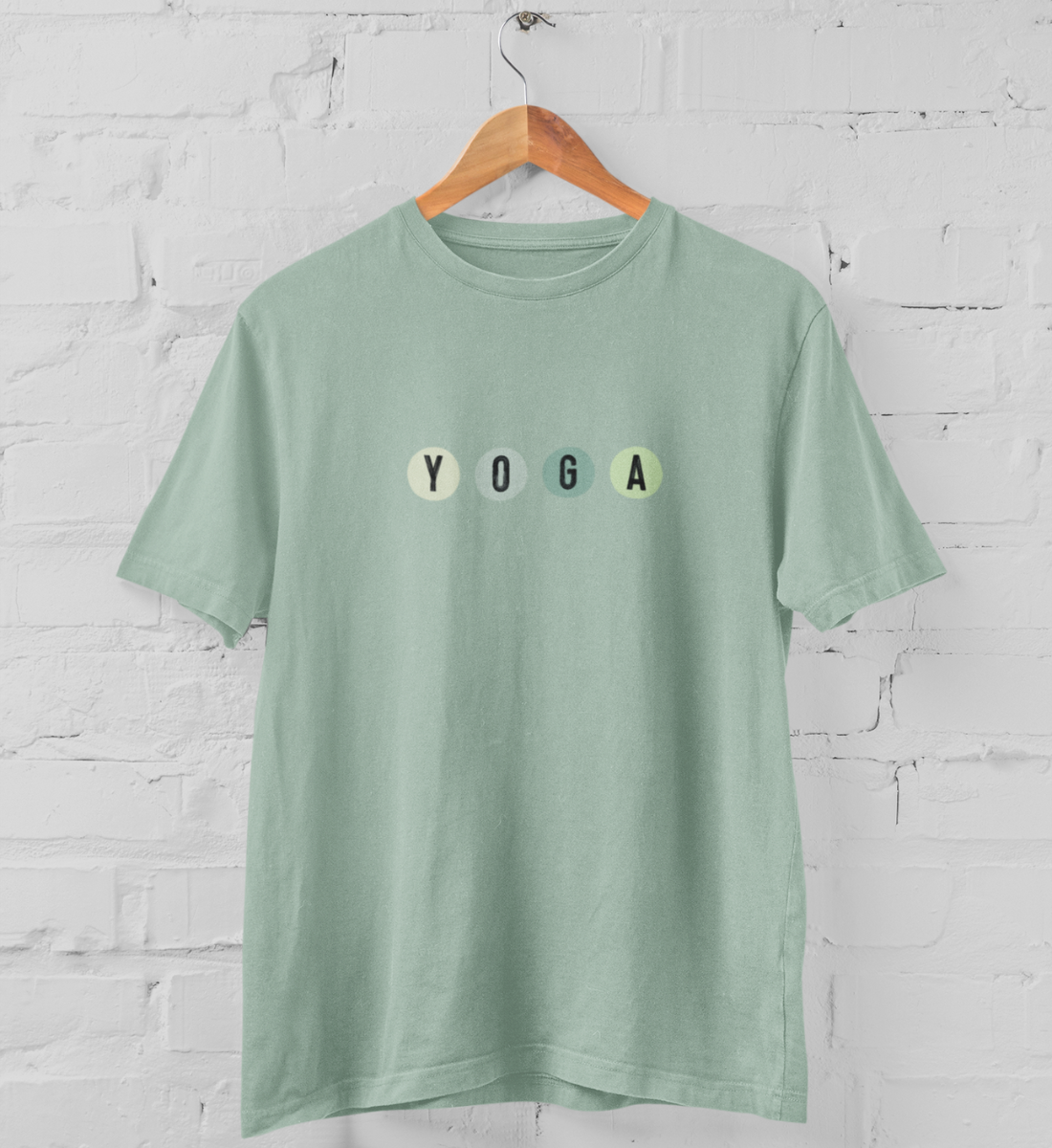 yoga l yoga t-shirt mintgrün unisex l yoga fashion l umweltfreundliche kleidung aus nachhaltiger produktion