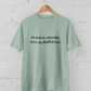 wenn du glücklich bist l bio t-shirt mintgrün l yoga shirt l yoga outfit l faire und ökologische mode online shoppen