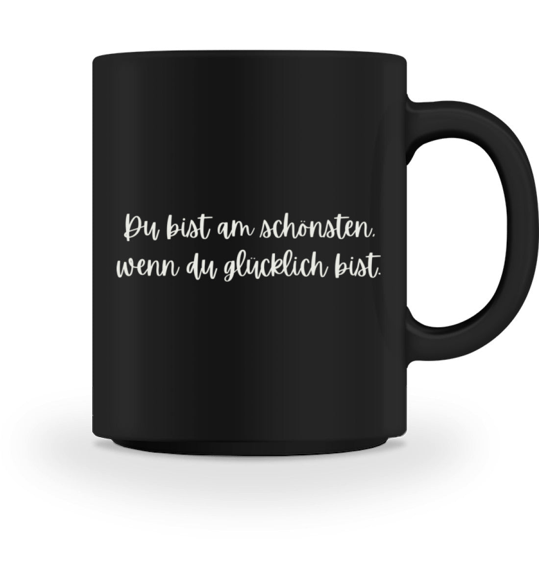 wenn du glücklich bist l yoga tasse schwarz l tasse l yoga geschenke l ökologische geschenke nachhaltig einkaufen