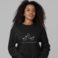 flowers l yoga sweatshirt schwarz l pullover bio-baumwolle l yoga kleidung l natürliche und ökologische materialien l yoga shop online