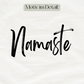  motiv l namaste ll l top bio-baumwolle l yoga top l nachhaltige yoga kleidung l faire und grüne mode online shoppen