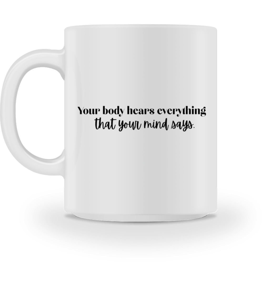 body mind l tasse weiß l yoga tasse l ökologische geschenke l yoga geschenkideen nachhaltig einkaufen